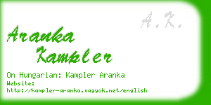 aranka kampler business card